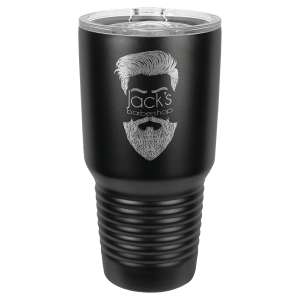 Black Insulated | Polar Camel 30oz. | Tumbler with stainless steel ringneck and slider lid