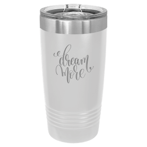 White | Polar Camel 20oz. | Stainless Steel Ringneck Tumbler w/slider Lid