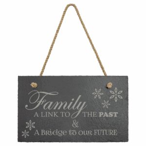 Sign | Rectangular Slate Decor with Hanger String 11x7