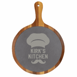 Serving Board | Round wooden serving board with handle